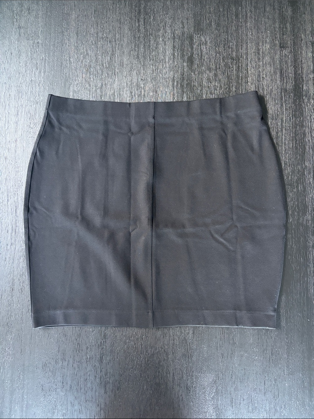 Express Black Mini Ponte Skirt
